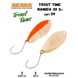 Блесна Akara Trout Time Namida 30мм 3гр цвет 29