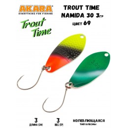 Блесна Akara Trout Time Namida 30мм 3гр цвет 69
