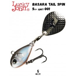 Тейл-спиннер Lucky John Basara Tail Spin 5гр цвет 001 в блистере