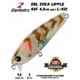Воблер ZIPBAITS ZBL Zoea Lipple 45F цвет L-021