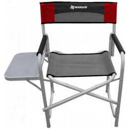 Кресло директорское NISUS со столиком серый/красный/черный (N-DC-95200T-GRD)