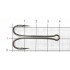 Крючок двойной Saikyo KH-11040 Long Shank BN №1/0 (100шт)