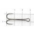Крючок двойной Saikyo KH-11040 Long Shank BN №6 (100шт)