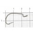 Крючок офсетный Saikyo BS-2312 Offset Worm BN №2 (10 шт)