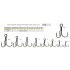 Крючок тройной Volzhanka Round Bent Treble № 6 (6шт) 1213-6