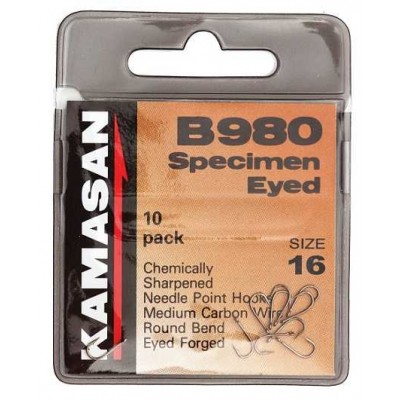 Крючок одинарный Kamasan В 980 №18 (10шт)