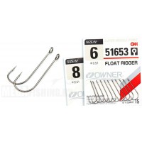 Крючок одинарный OWNER 51653 Float Rigger № 12