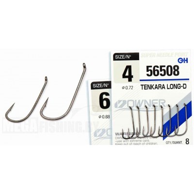 Крючок одинарный OWNER 56508 Tenkara Long-D № 10