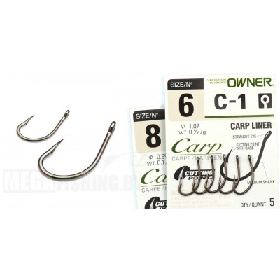 Крючок одинарный OWNER 53261 Carp Flyliner C-1 № 02