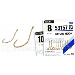 Крючок одинарный OWNER 53157 Straw Hook № 08