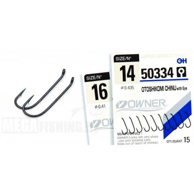 Крючок одинарный OWNER 50334 Otoshikomi Chinu № 16