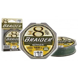 Плетенка Konger Braider X8 Olive Green 150 м 0.25 мм