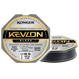 Плетенка Konger Kevlon X4 Black 10 м 0.06 мм