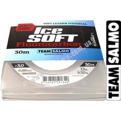 Флюрокарбон TEAM SALMO ICE SOFT FLUOROCARBON 0.52 мм 30 м 17.37 кг цвет ПРОЗРАЧНЫЙ