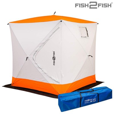 Палатка зимняя автоматическая Куб Fish2Fish 1,8х1,8х1,95 м с юбкой в чехле