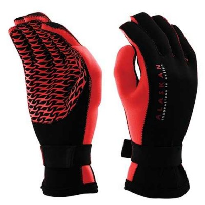 Перчатки неопреновые Alaskan черно-красные размер XL