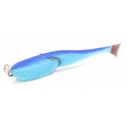 Поролоновая рыбка КОНТАКТ на двойнике 6 см синий (уп. 5 шт)