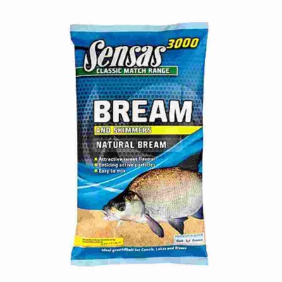 Прикормка Sensas 3000 NATURAL BREAM 1кг