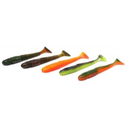 Силиконовая приманка LUCKY JOHN Pro Series TIOGA 3.9" цвет MIX2 (5шт)
