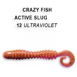 Силиконовая приманка Crazy Fish Active slug 2" цвет 12 (10 шт)