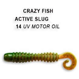 Силиконовая приманка Crazy Fish Active slug 2" цвет 14 (10 шт)