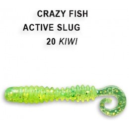 Силиконовая приманка Crazy Fish Active slug 2" цвет 20 (10 шт)