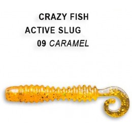 Силиконовая приманка Crazy Fish Active slug 2" цвет 9 (10 шт)