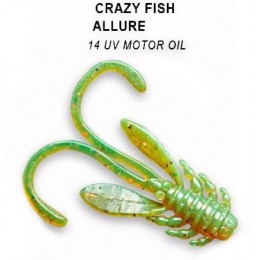 Силиконовая приманка Crazy Fish Allure 1.1" цвет 14 (10 шт)