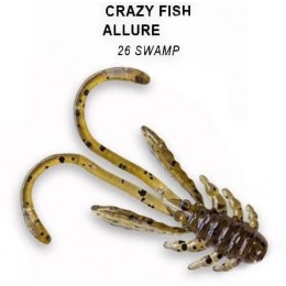 Силиконовая приманка Crazy Fish Allure 1.1" цвет 26 (10 шт)