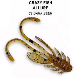 Силиконовая приманка Crazy Fish Allure 1.1" цвет 32 (10 шт)