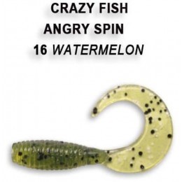 Силиконовая приманка Crazy Fish Angry spin 1" цвет 16 (8 шт)