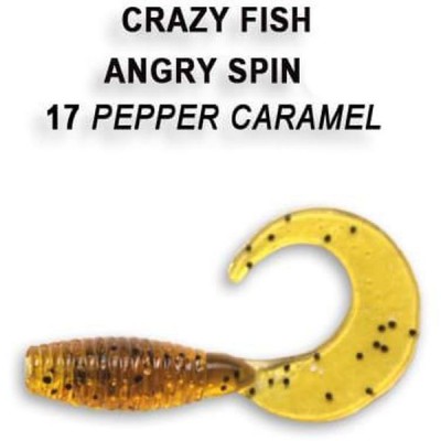 Силиконовая приманка Crazy Fish Angry spin 1" цвет 17 (8 шт)