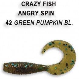 Силиконовая приманка Crazy Fish Angry spin 1" цвет 42 (8 шт)