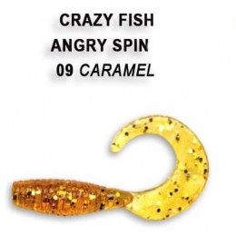 Силиконовая приманка Crazy Fish Angry spin 1" цвет 9 (8 шт)