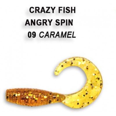 Силиконовая приманка Crazy Fish Angry spin 1" цвет 9 (8 шт)