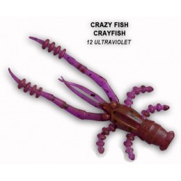 Силиконовая приманка Crazy Fish Crayfish 1.8" цвет 12 (8 шт)