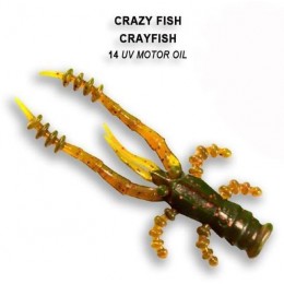 Силиконовая приманка Crazy Fish Crayfish 1.8" цвет 14 (8 шт)