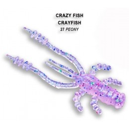Силиконовая приманка Crazy Fish Crayfish 1.8" цвет 27 (8 шт)