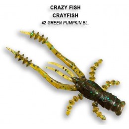 Силиконовая приманка Crazy Fish Crayfish 1.8" цвет 42 (8 шт)