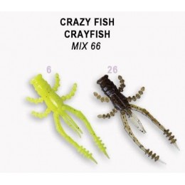 Силиконовая приманка Crazy Fish Crayfish 1.8" цвет M66 (8 шт)