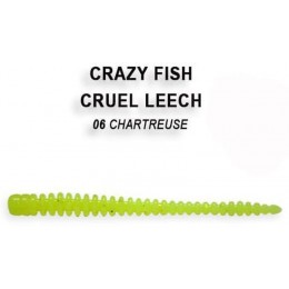 Силиконовая приманка Crazy Fish Cruel leech 2.2" цвет 6 (8 шт) креветка