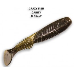 Силиконовая приманка Crazy Fish Dainty 3.3" цвет 26 (6 шт)