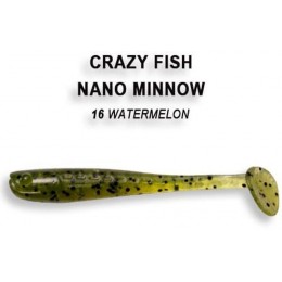 Силиконовая приманка Crazy Fish Nano minnow 1.6" цвет 16 (8 шт)
