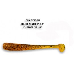 Силиконовая приманка Crazy Fish Nano minnow 1.6" цвет 17 (8 шт)