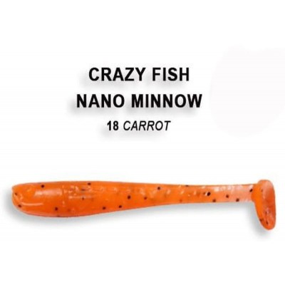 Силиконовая приманка Crazy Fish Nano minnow 1.6" цвет 18 (8 шт)