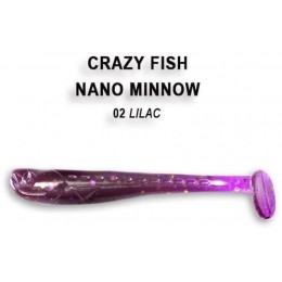 Силиконовая приманка Crazy Fish Nano minnow 1.6" цвет 2 (8 шт)