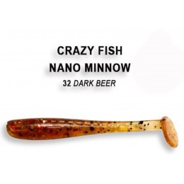 Силиконовая приманка Crazy Fish Nano minnow 2.2" цвет 32 (8 шт)