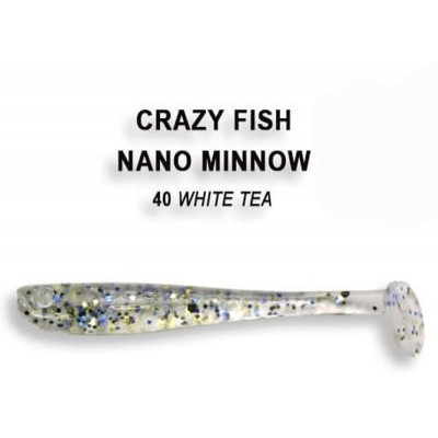 Силиконовая приманка Crazy Fish Nano minnow 1.6" цвет 40 (8 шт)