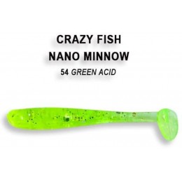 Силиконовая приманка Crazy Fish Nano minnow 1.6" цвет 54 (8 шт)