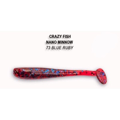 Силиконовая приманка Crazy Fish Nano minnow 1.6" цвет 73 (8 шт)